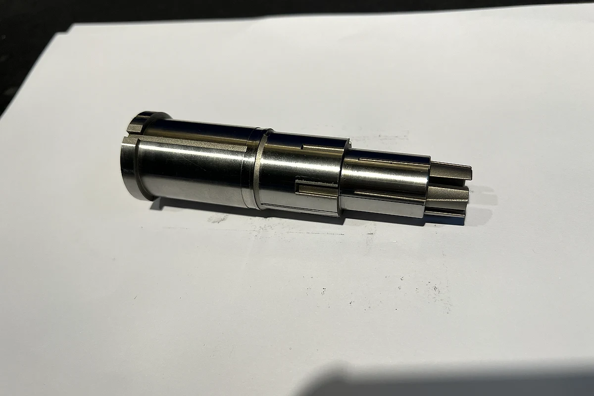 Real Huicheng stepped core pin with ground cylindrical and custom profile features